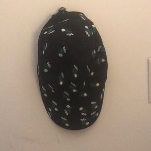 Flowered baseball hat